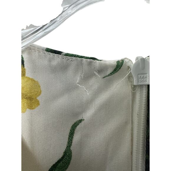 Zimmermann White Silk Ivory Garden Floral Zippy Wrap Bodice Blouse Size 10 - Picture 10 of 15